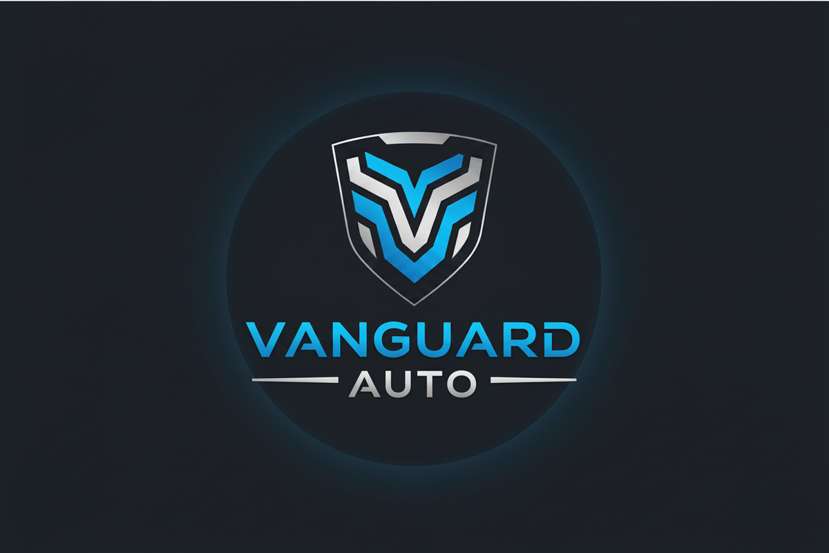 Vanguard Auto — V Shield, Dark Background